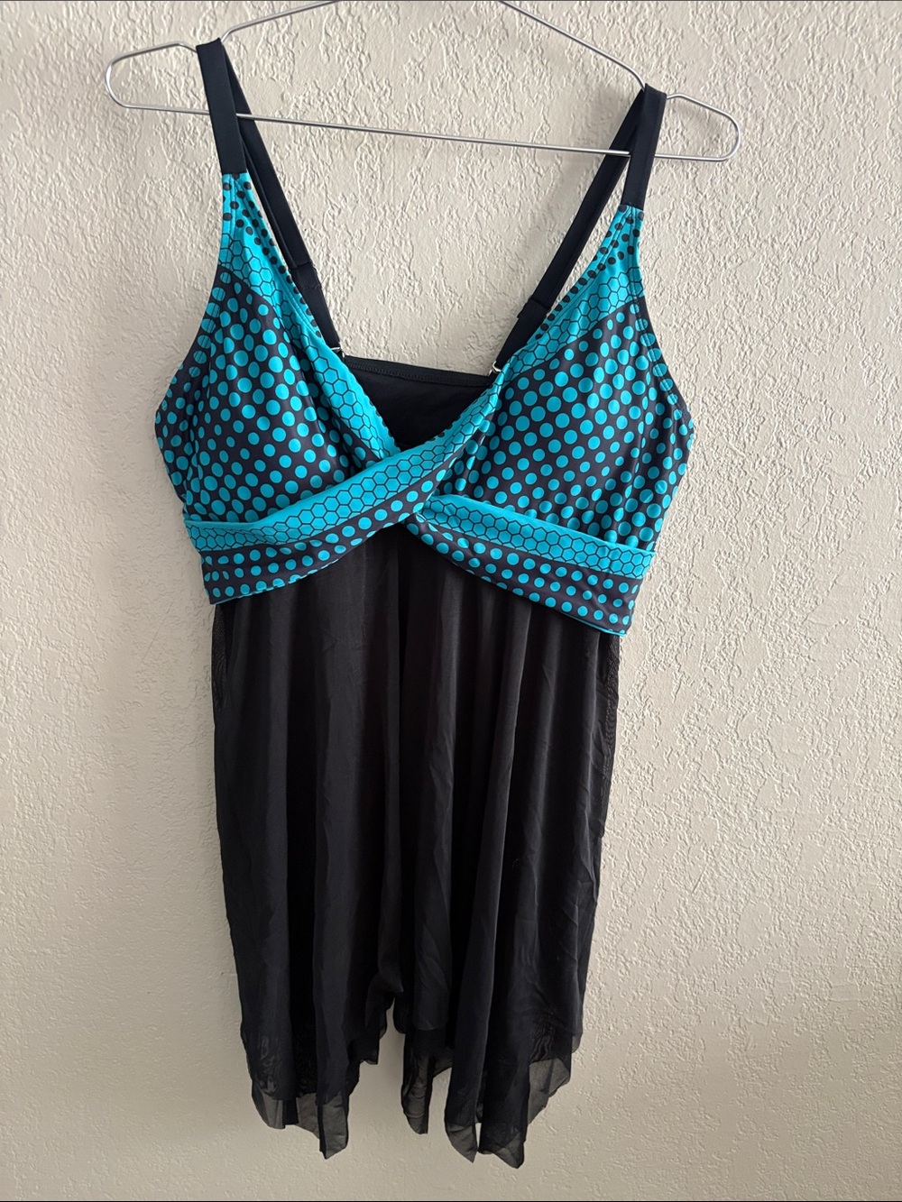 Women’s swim dress padded size large bathing suit